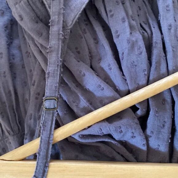 Zara Sleeveless Gray Swiss Dot Dress X-Small - Picture 5 of 6